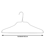 Drahtbügel weiß lackiert breit RGB-K2.0,  500 Stück