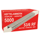 Heftklammern Simplex rostfrei  53/6