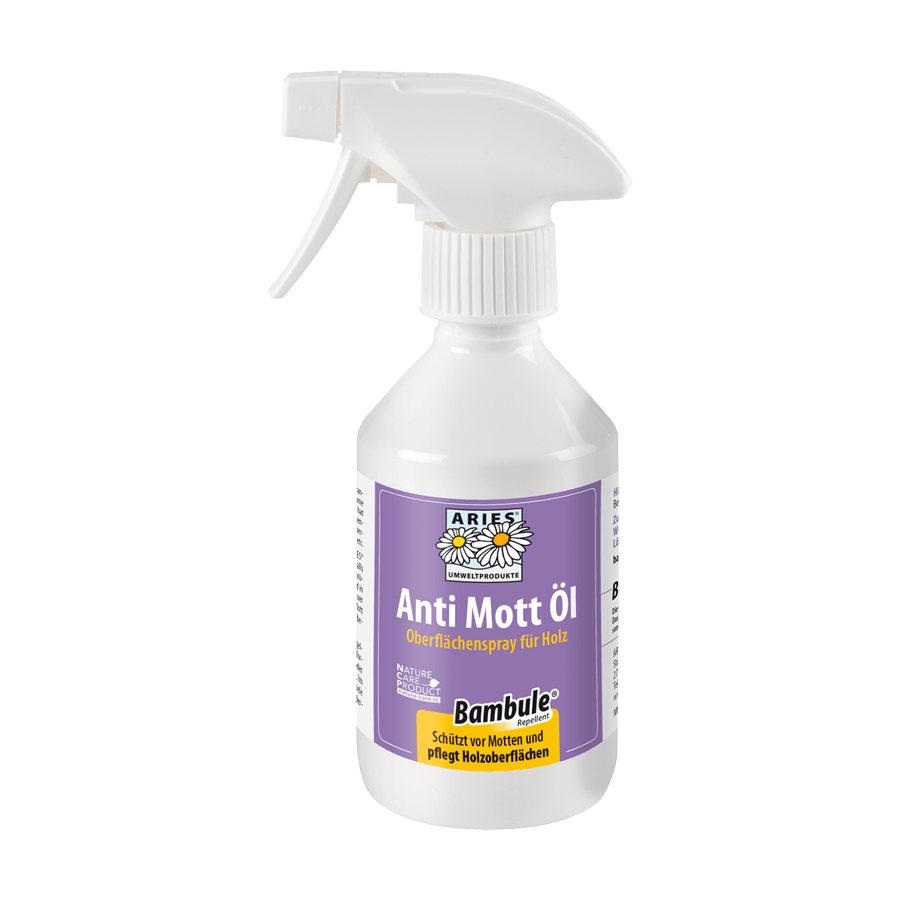 ARIES Mottenöl Spray, vertreibt Motten aus Schränken und Schubläden 6 x 250 ml i
