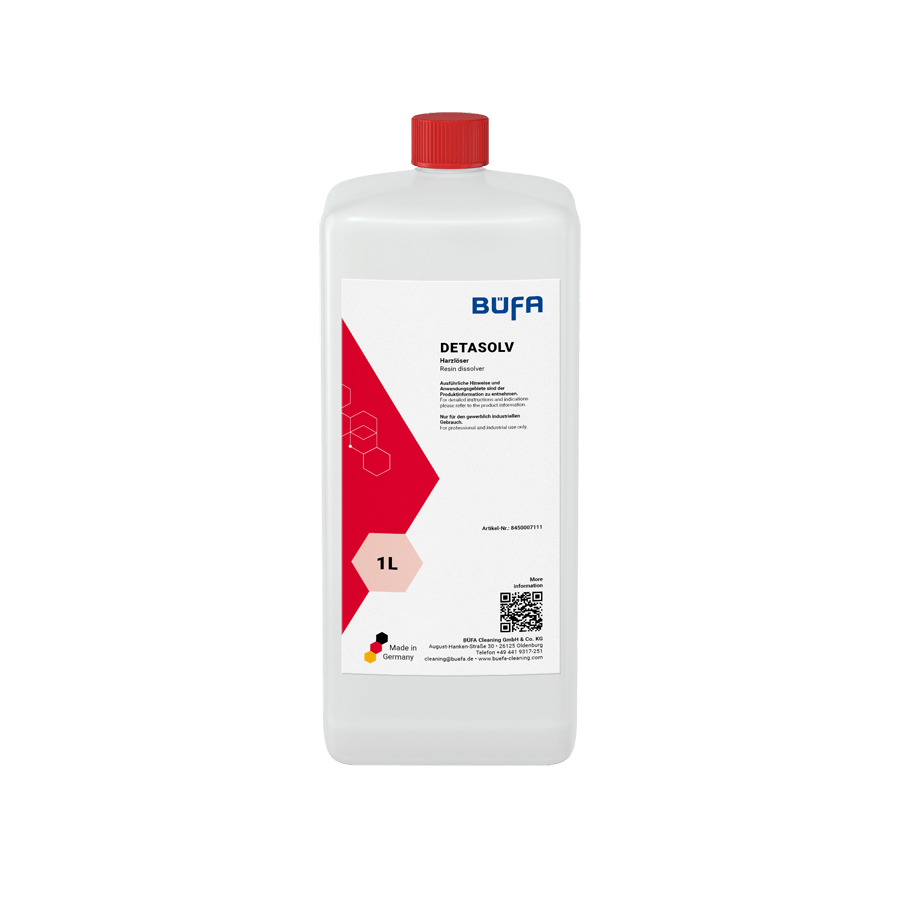 BÜFA DETASOLV, 2 x 1000 ml Hochaktives Detachiermittel zur Behandlung gegen Öle,