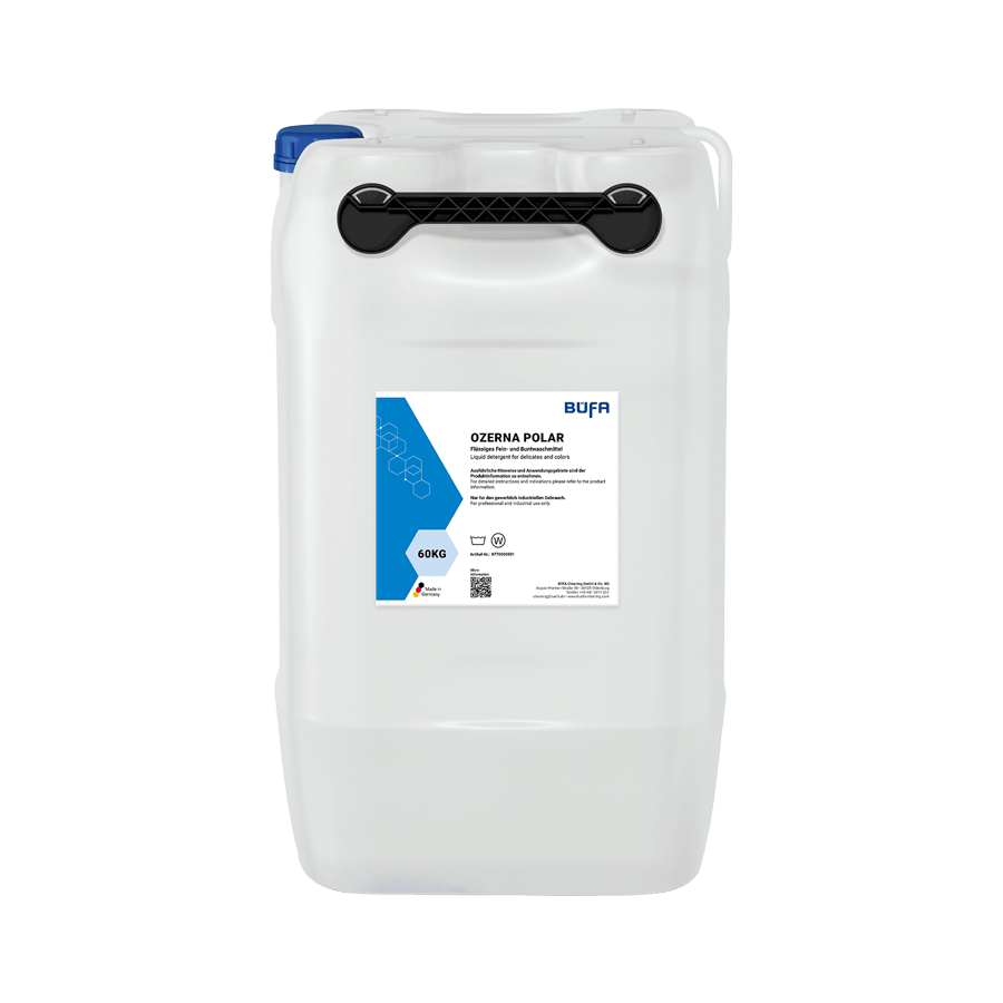 BÜFA OZERNA POLAR, 60 kg (Wasser) flüßiges Fein- und Buntwaschmittel für waschba