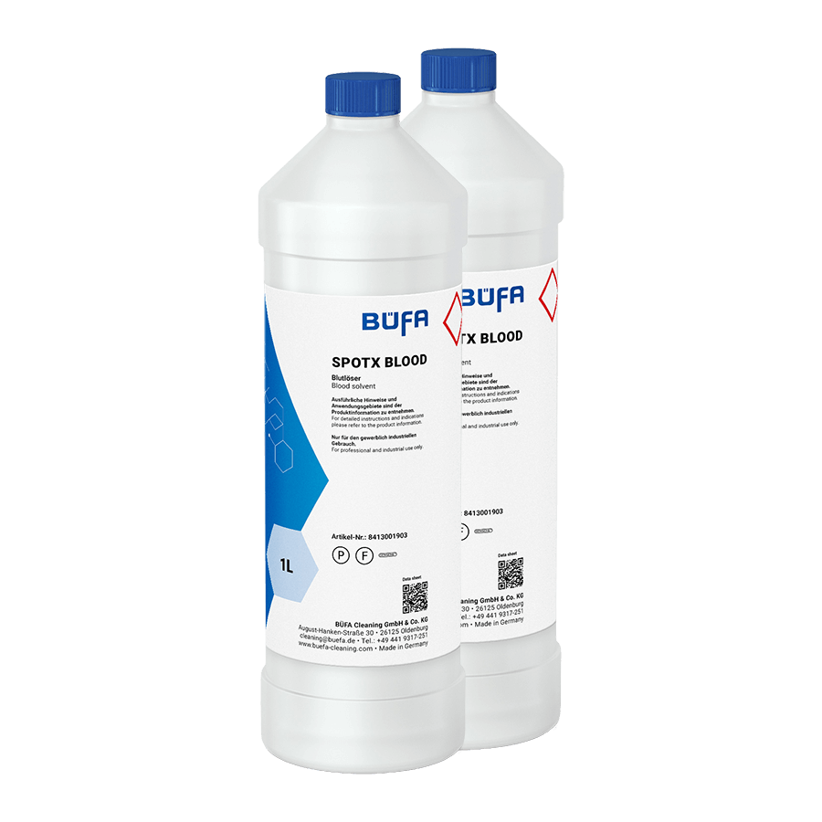 BÜFA SpotX Blood, 2 x 1000ml gegen Blut- und Eiweißflecken