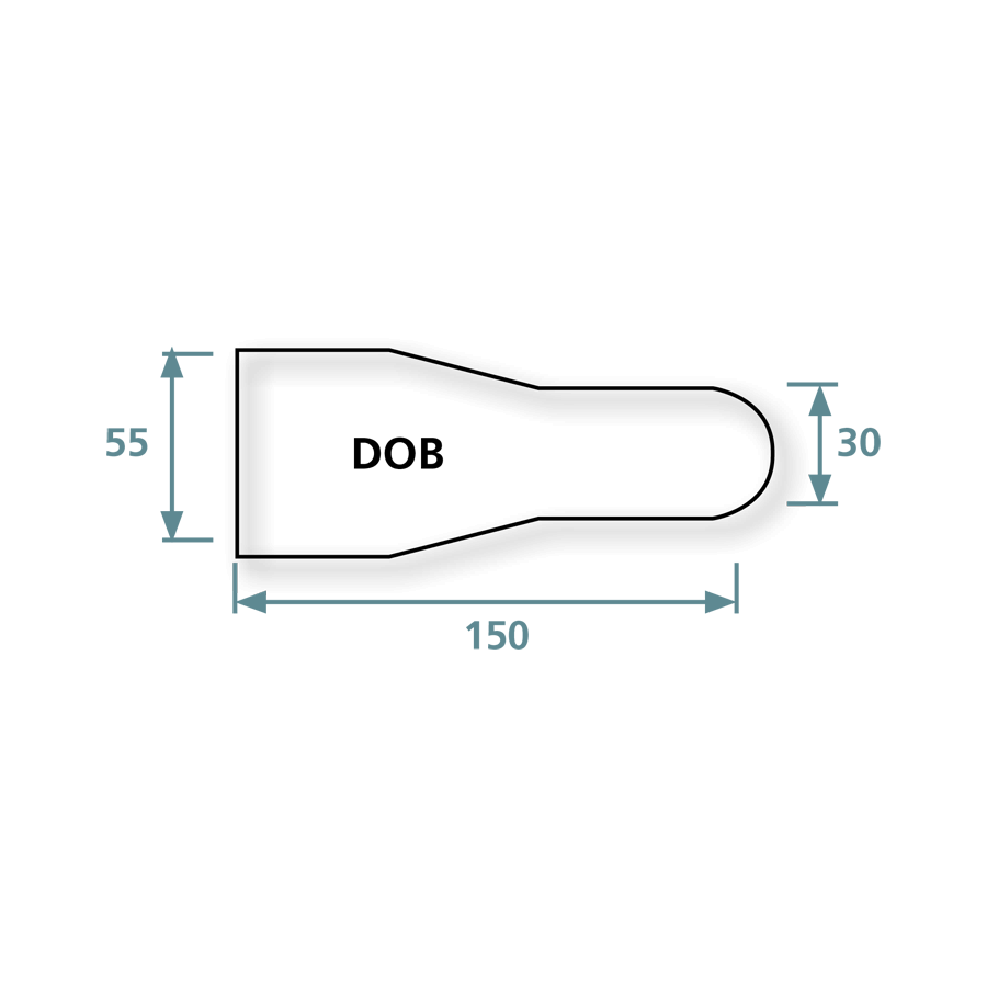 Bezug Polyester, blau 150x55x30cm (Tischmaß) für Bügeltisch FM1