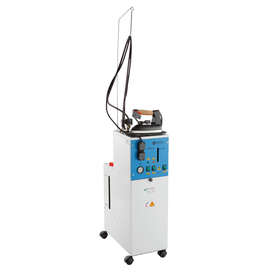 Dampferzeuger Barbara 31 R, Semi Automatik, mit Bügeleisen Tulipano, Inox Kessel