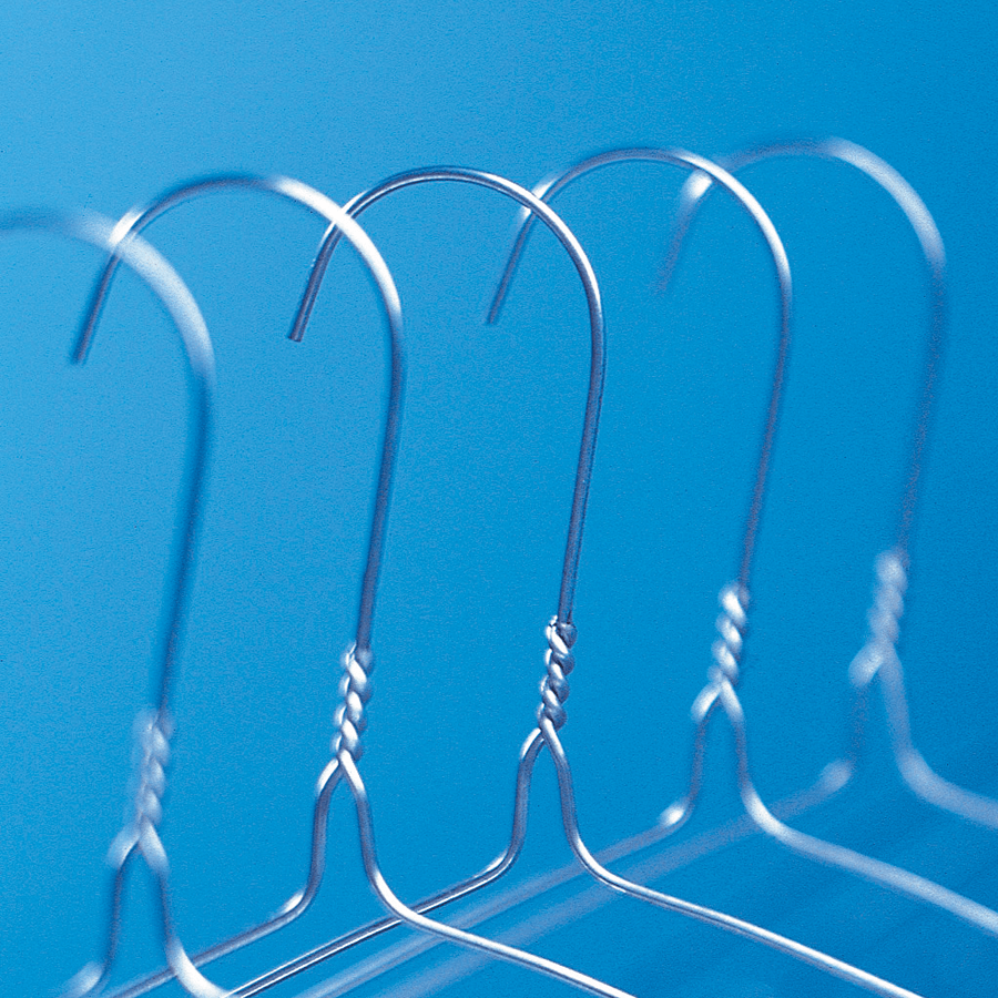 Drahtbügel weiß lackiert breit RGB-K2.0,  500 Stück