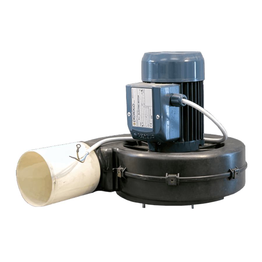 Ersatzmotor (Absaugung) für Nettuno 98 mit Lüfterrad und Gehäuse komplett