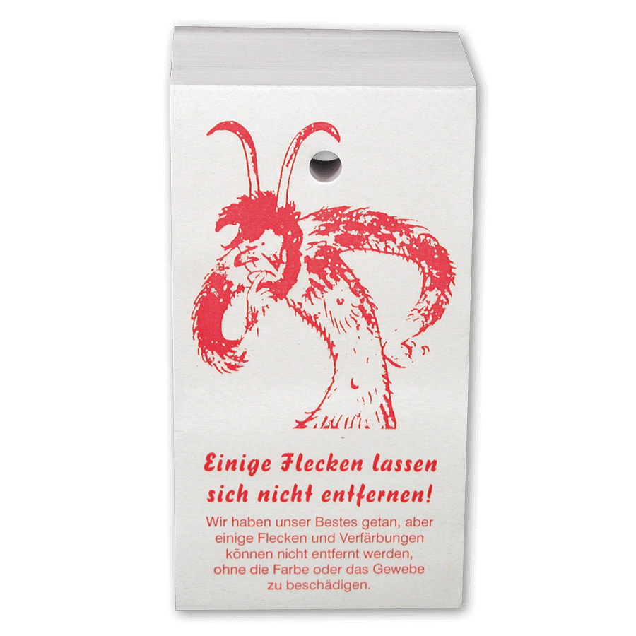 Fleckenzettel Teufel 500 Blatt gelocht 14 x 7,5 cm