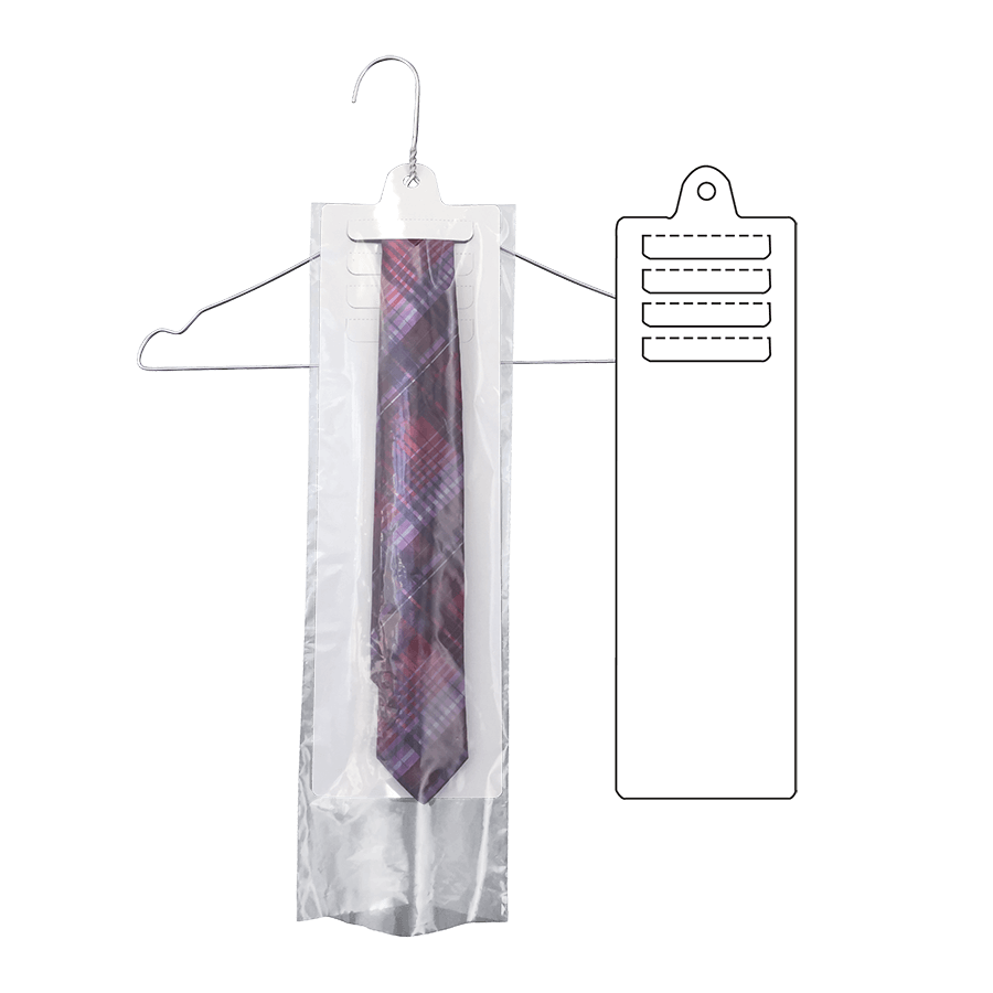 Krawattenaufhänger-Plastiktüte