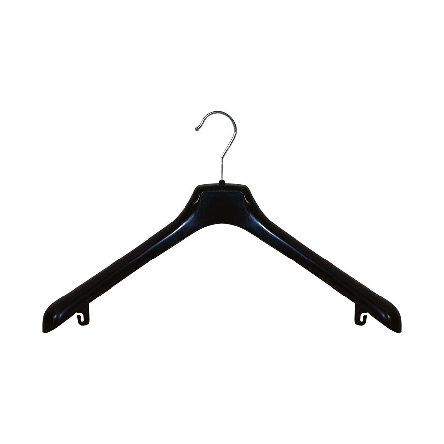 Formkleiderbügel EQ 14 (45 cm breit) aus Kunsstoff mit Rockhalter, 80 Stück im K