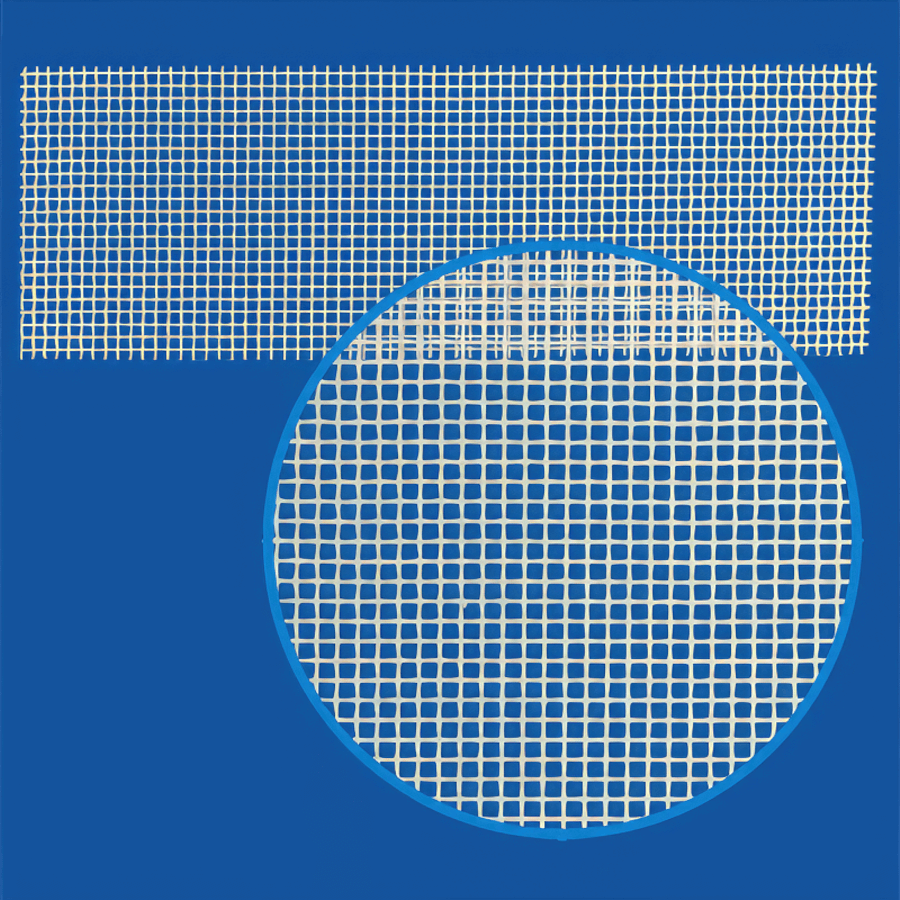 Gittergewebe aus Polyester, fein Maschenweite: 0,5 x 0,5 mm,  als Flusensieb für