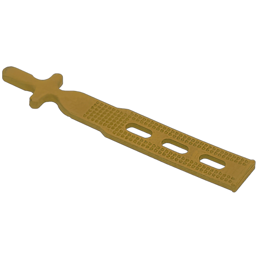 Gumminetzverschluß braun 3 Loch 180mm lang