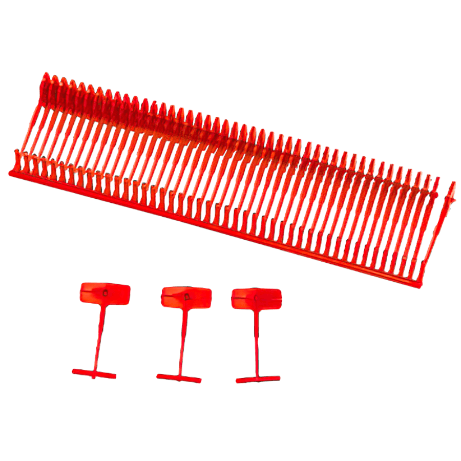 Heftfädchen Dennison normal rot 15 mm 5000 Stück/Schachtel