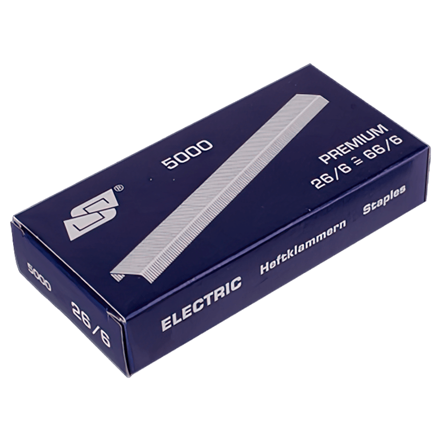 Heftklammern 26/6 und 66/6 nk Inhalt 5.000 Stk, auch für Heftzange Clipper beste