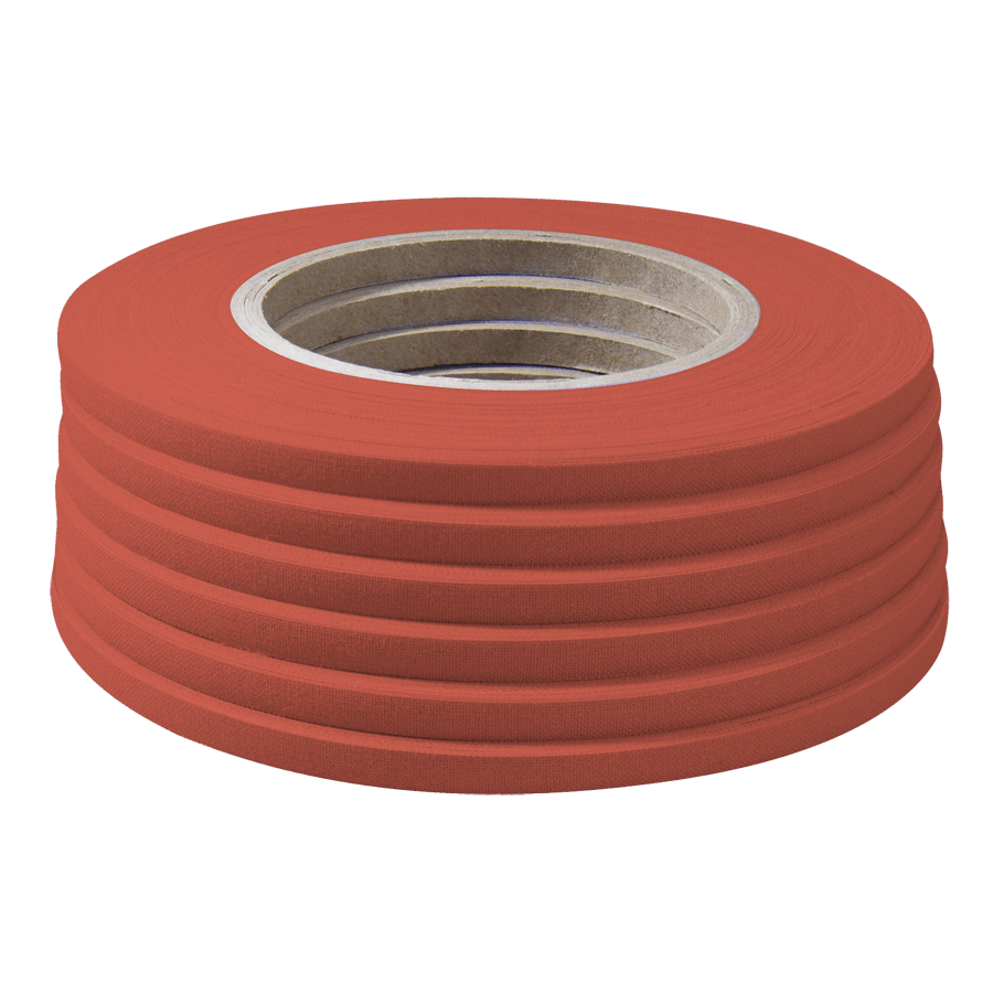 Kennzeichenband Ident Nadeldruck, orange Für Einmalkennzeichnung, Breite 6,3 mm,