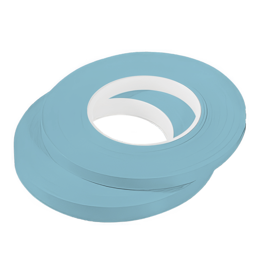 Kennzeichenband Ident Thermodruck, hellblau Für Einmalkennzeichnung, Breite 15 m