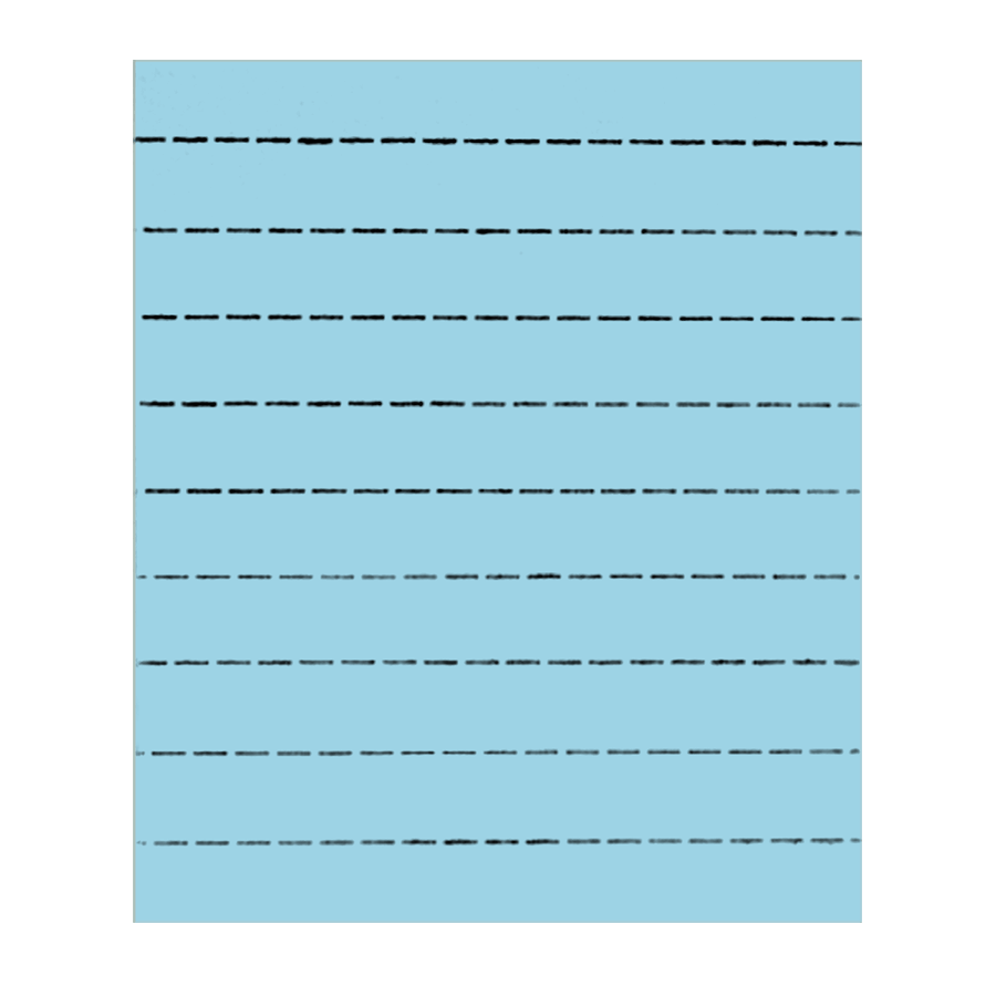 Knopflochstreifen blau ohne Nummerierung 10 Blocks à 1000 Abrisse, 10 x 80 mm