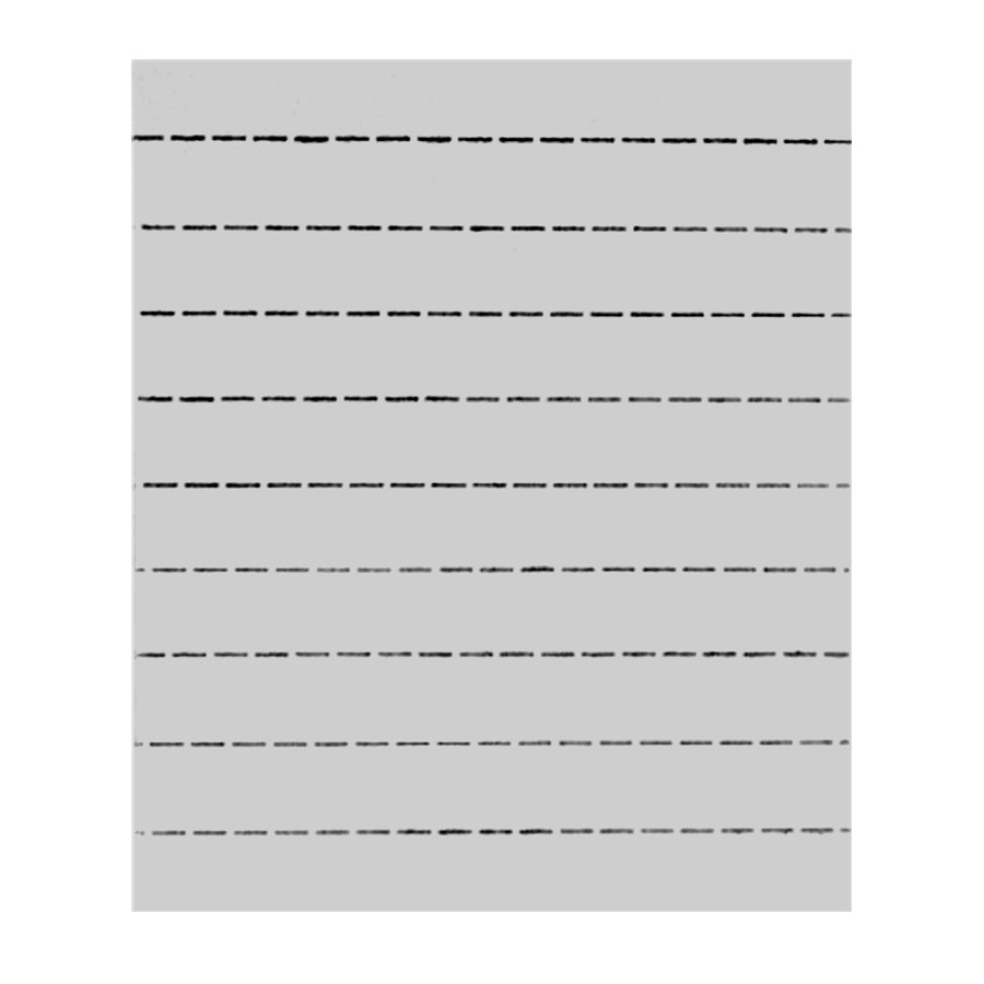 Knopflochstreifen grau ohne Nummerierung 10 Blocks à 1000 Abrisse, 10 x 80 mm