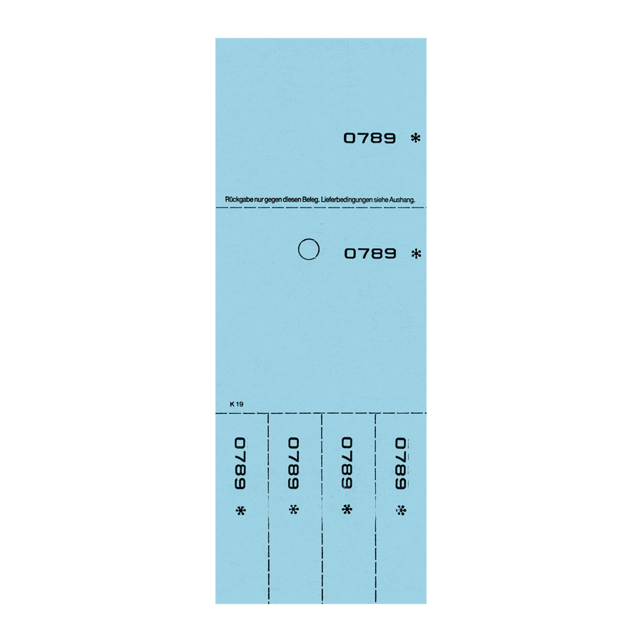 Kombi 19 blau, num. 1-1.000, 20 Blocks