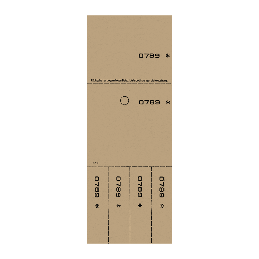Kombi 19 braun, num. 1-1.000, 20 Blocks
