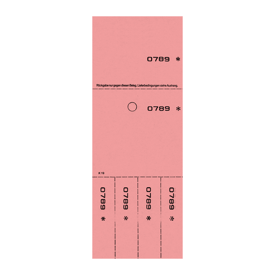 Kombi 19 rosa, num. 1-1.000, 20 Blocks