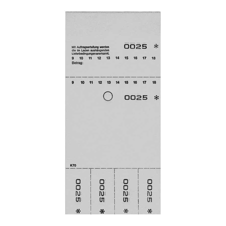 Kombi 7O grau von 1-1.000, neutral