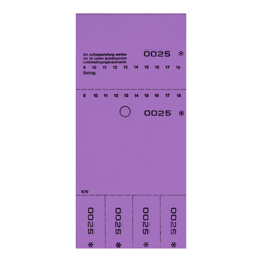 Kombi 7O lila von 1-1.000, neutral