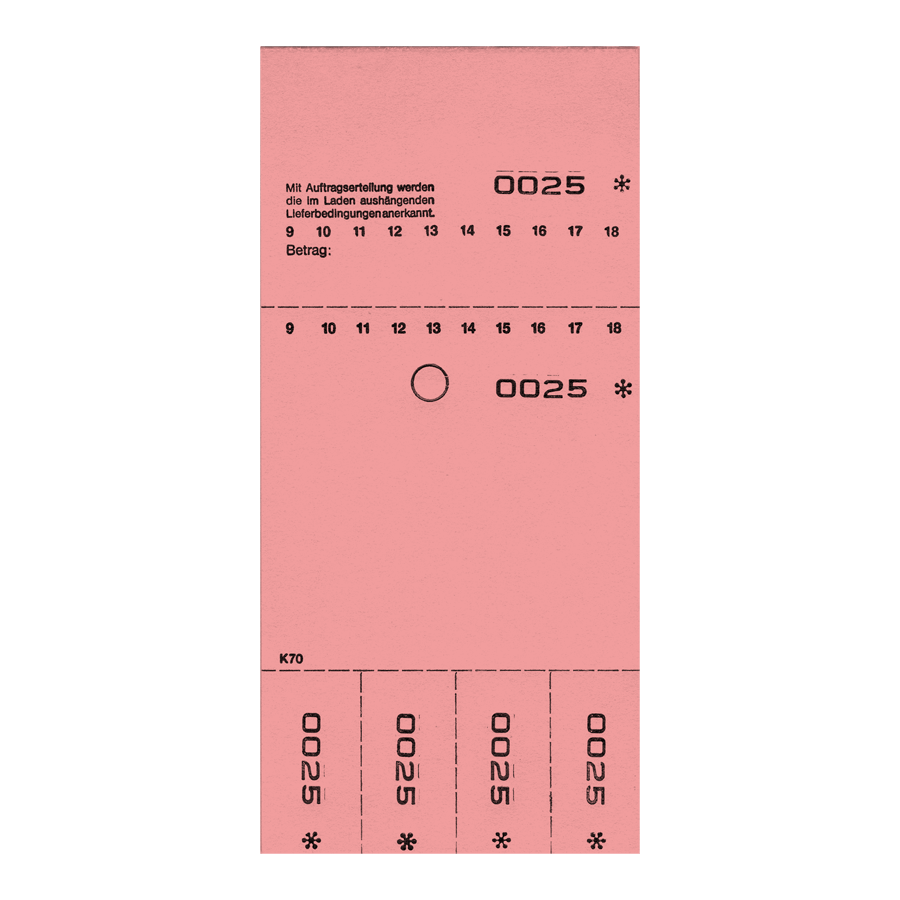 Kombi 7O rosa von 1-1.000, neutral
