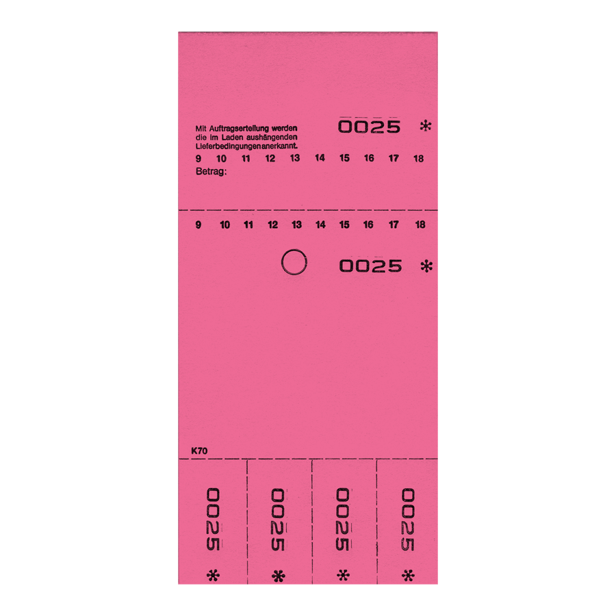 Kombi 7O rot von 1-1.000, neutral