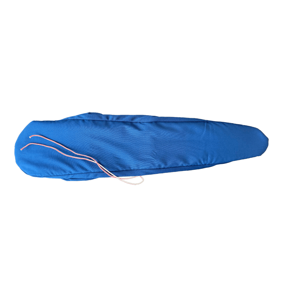 Komplettbezug Ärmelbrettbezug mit Einlage 61 cm blau