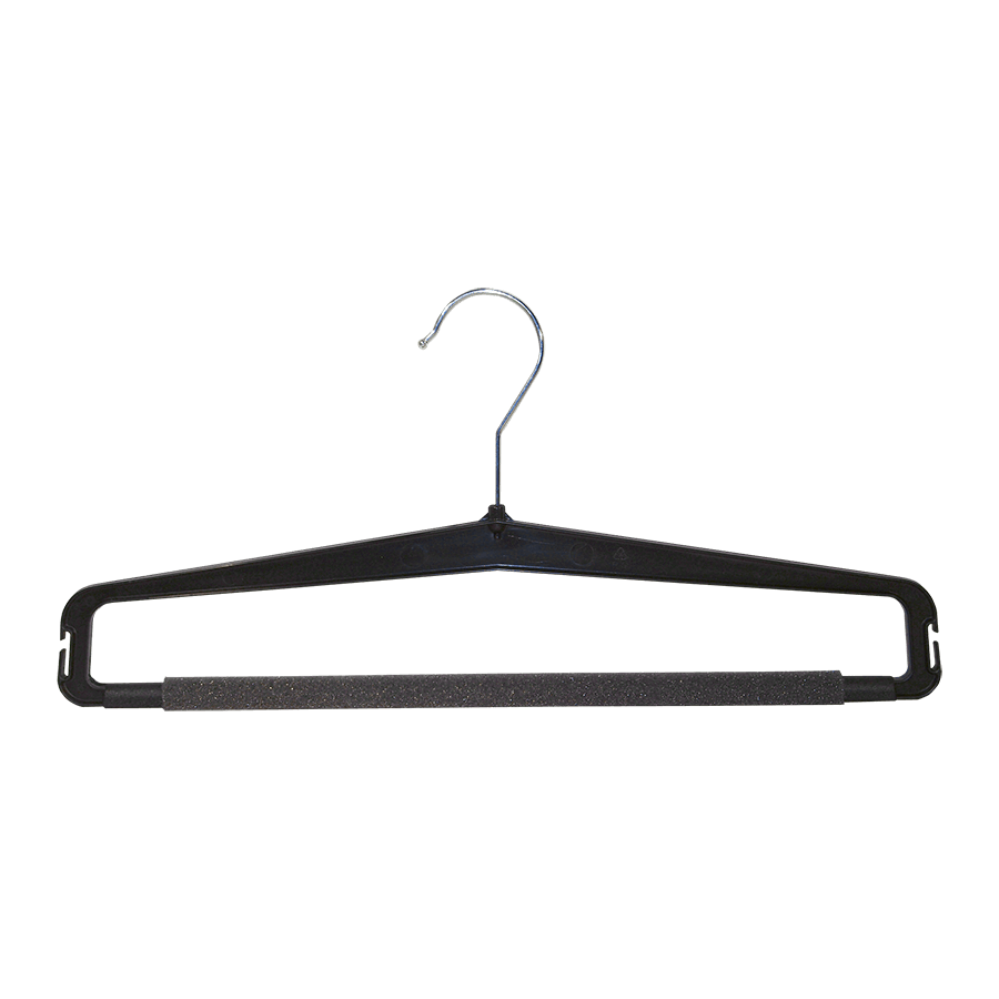 Kunststoffbügel für Hosen(122-371), 37 cm breit schwarz, 275 Stck.