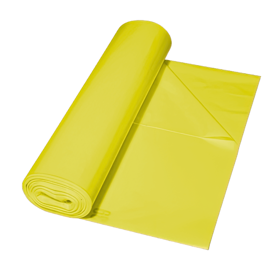 Kunststoffsack Farbe gelb, 250 Stück im Karton 700 x 1100 x 0,040 mm, (Wäschesac