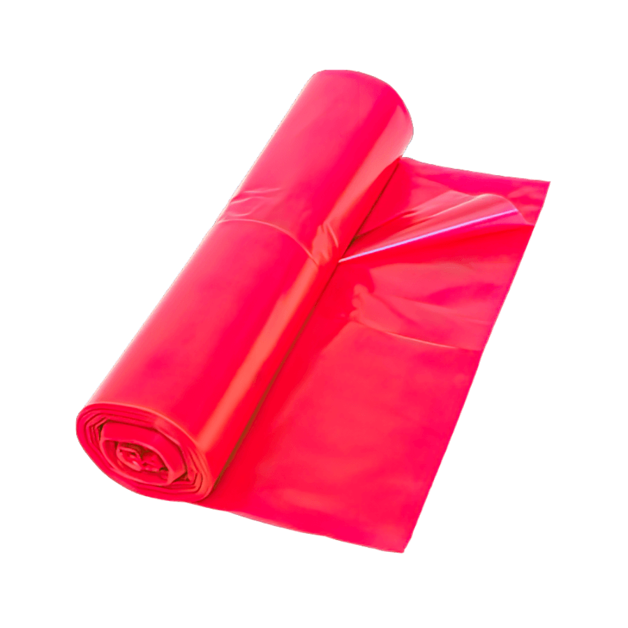 Kunststoffsack Farbe rot, 250 Stück im Karton 700 x 1000 x 0,040 mm, (Wäschesack