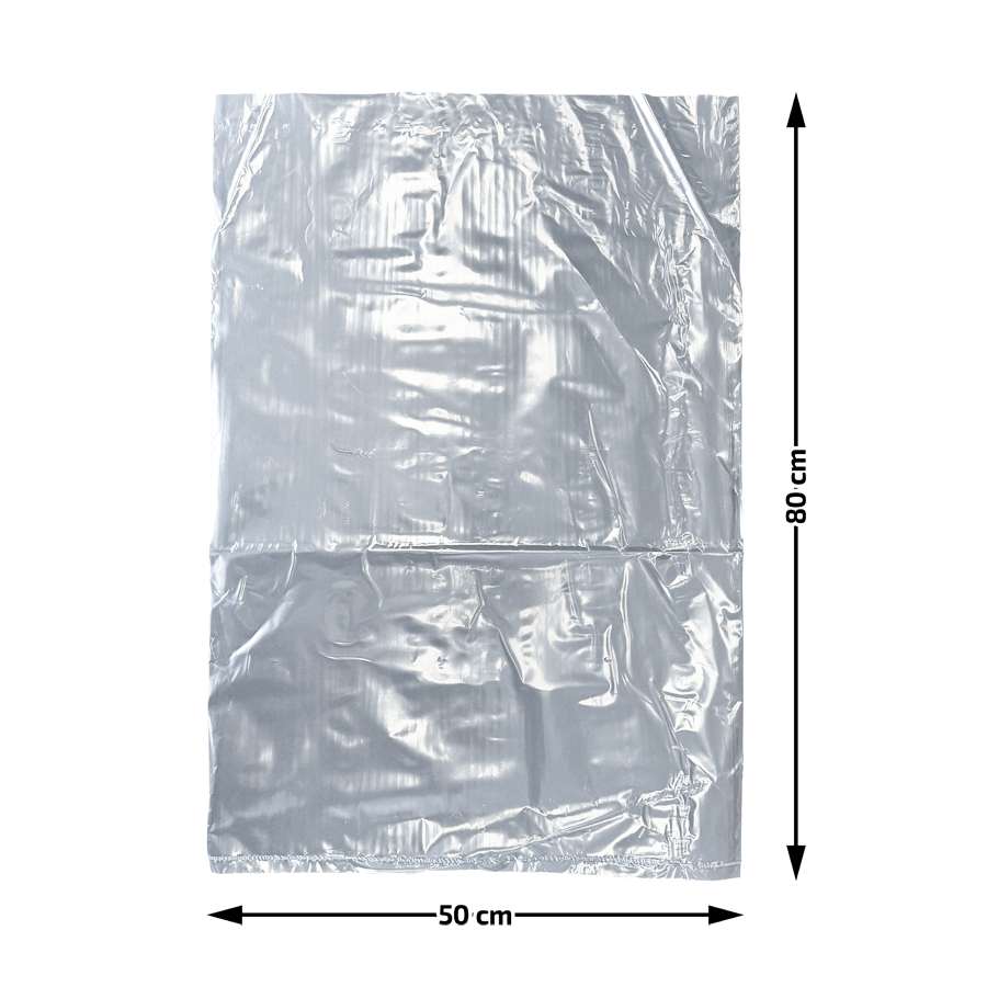 LDPE Flachbeutel trsp 500x800 mm 0,025/Ktn 1000 Stk
