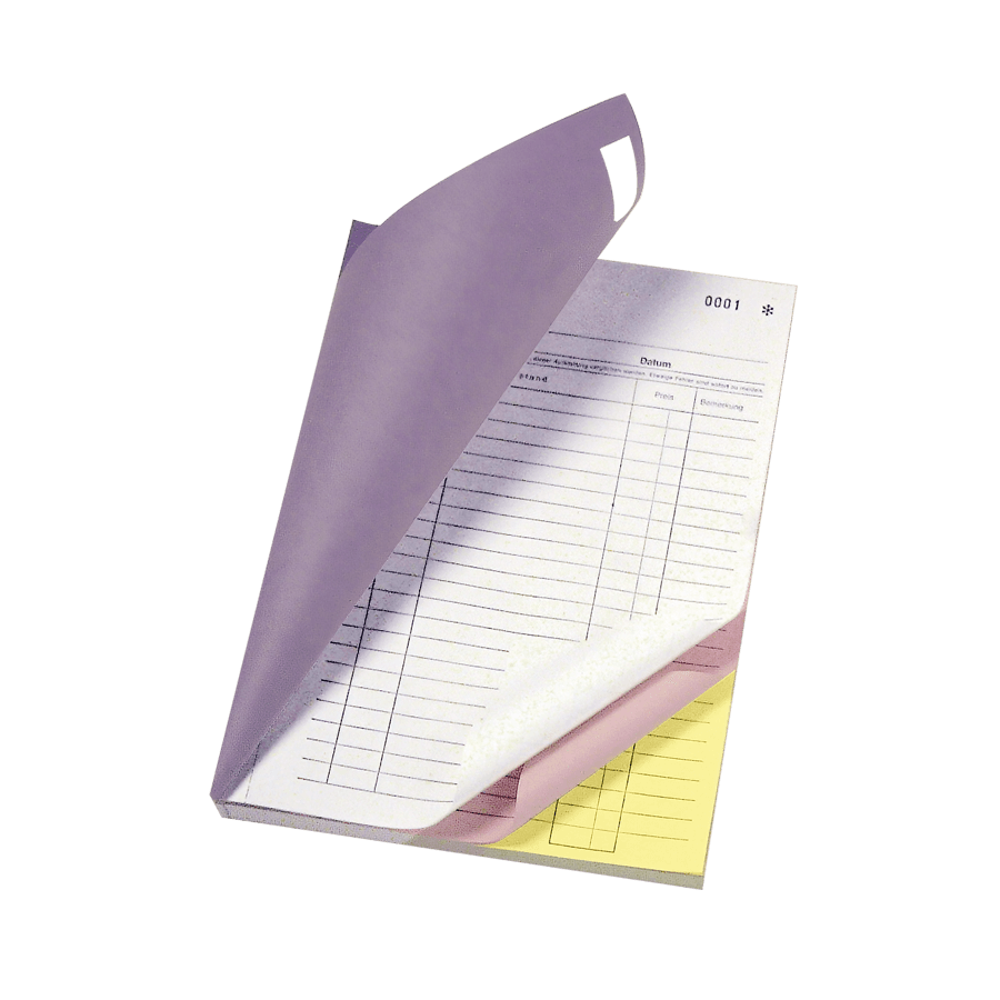 Lieferscheinbücher A5, 3x50 Blatt/Block fortlaufende Numerierung, verpackt zu 10
