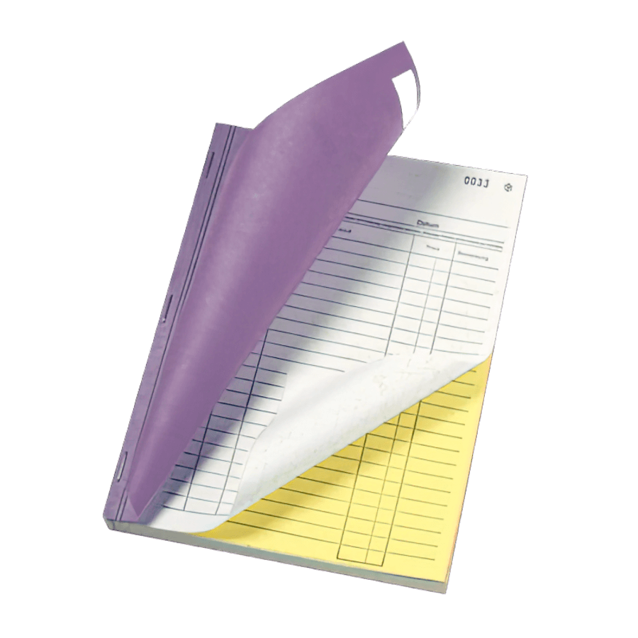 Lieferscheinbücher A6, 2x50 Blatt/Block nummeriert 1-1000, verpackt zu 20 Stück