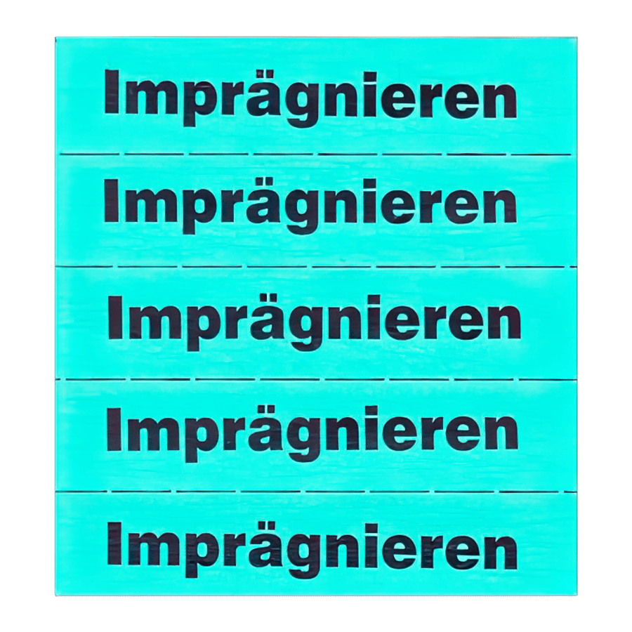 Markierungsz. Imprägnieren, dunkel grün geblockt a.100 Blatt=500 Abrisse