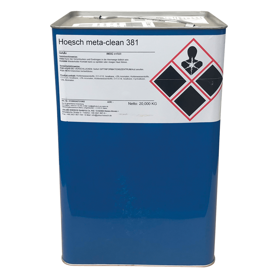 Meta Clean 381 Fleckenentferner für Druckpistolen (z.B. KREA  TEX 25) zur Beseit