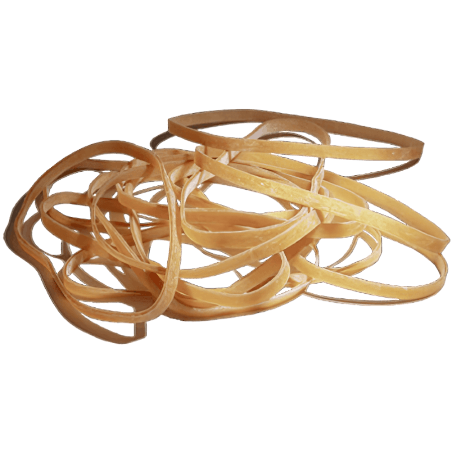 Para Gummiringe, Durchmesser 80 mm, 5 mm stark ockerfarbig, 1-kg-Beutel ca. 590