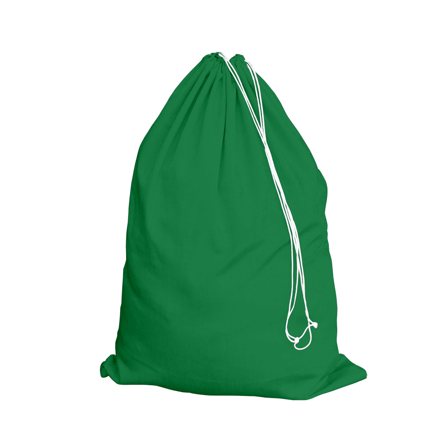 Polysack 80x110 grün mit Gegenzug-Perlonkordel