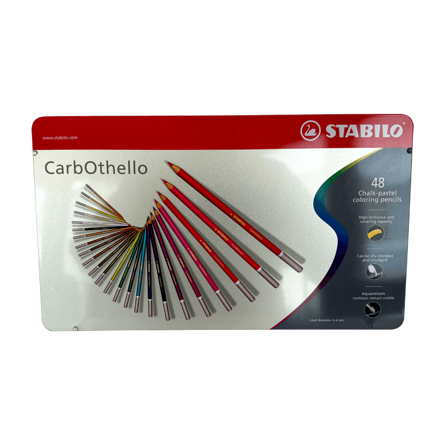 Retouchierstifte 48 Farben inkl. Anspitzer und Radiergummi (Stabilo CarbOthello