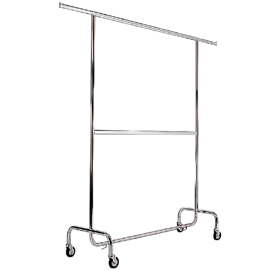 Rollständer-Hemden, Länge ca. 143cm, 2 Stangen übereinander Höhe 140/218 cm 2 Au
