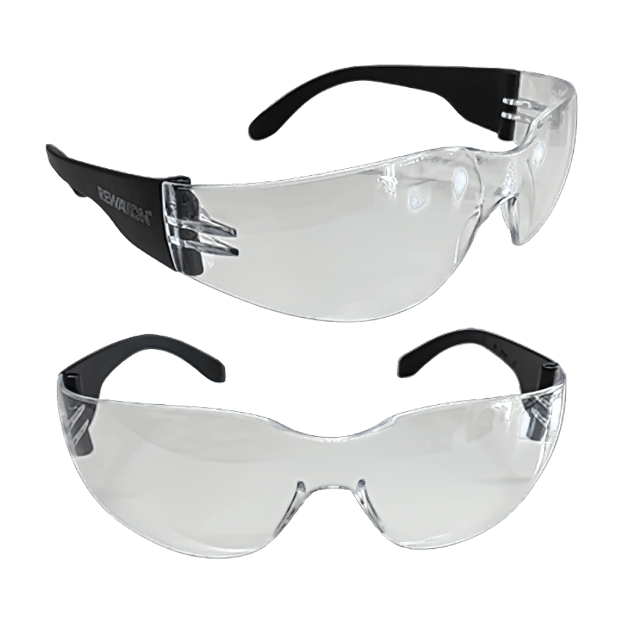Schutzbrille / Sicherheitsbrille kratzfeste, klare Kunststoffgläser, ideal als A