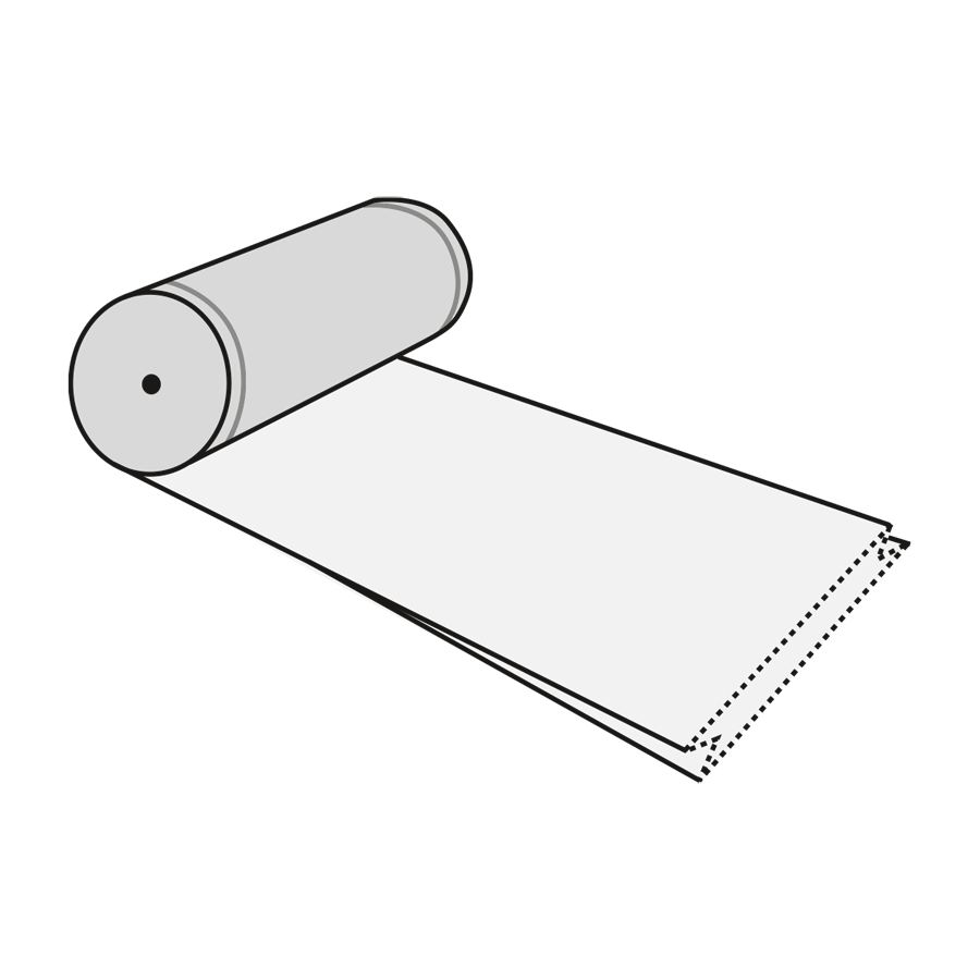 Seitenfaltenfolie LDPE 560,180/500m/15my