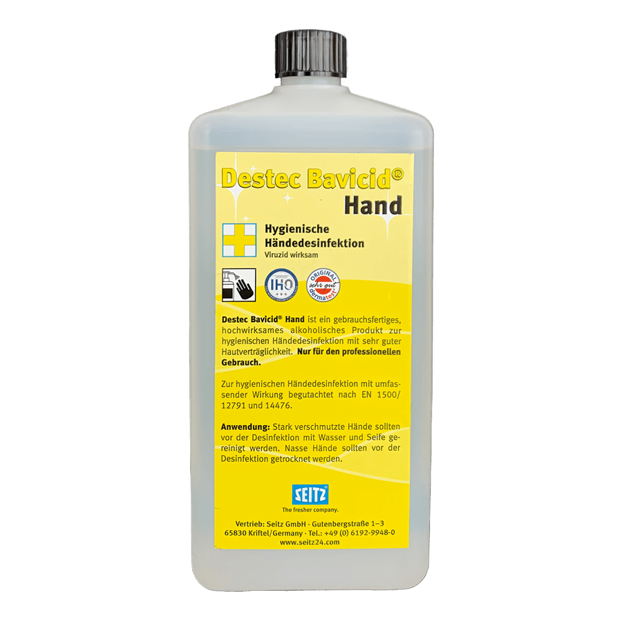 Seitz Destec Bavicid Hand, 1000ml hygienische Händedesinfektion, viruzid wirksam