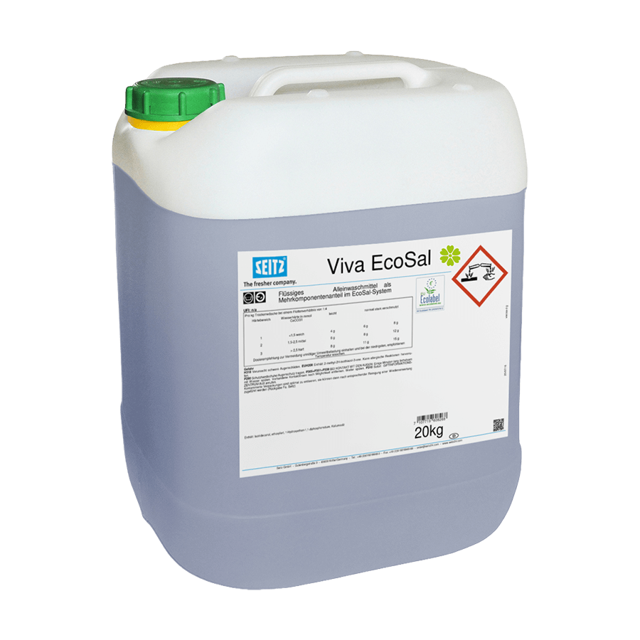Seitz Viva EcoSal 20 kg, ökologisches Waschmittel für die Wäscherei als Mehrk