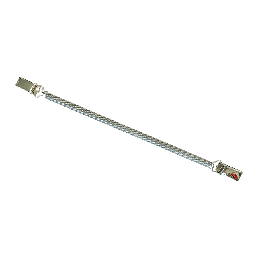 Spannfeder für Bügeltischbezug,  20 cm mit Clips