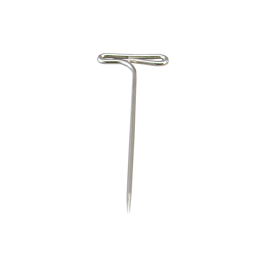 T-Nadeln 32 mm x 0,75 mm, aus Rost geschütztem Stahl, Karton zu 250 Gramm, ca. 1