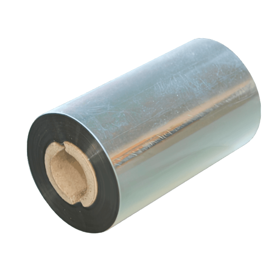 Thermotransferfolie schwarz 55mm breit 74 Meter, schmaler Kern
