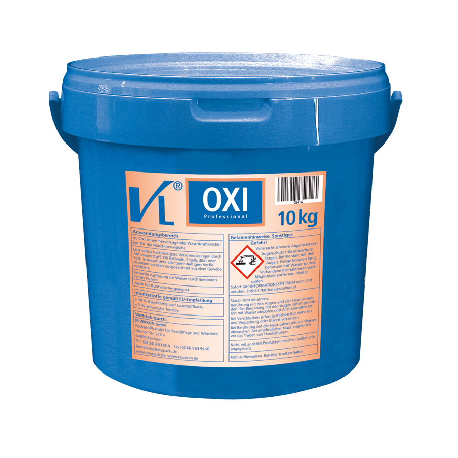 VL-Oxi Professional, 10 kg Eimer Waschkraftverstärker und Mehrzweck-Fleckenentfe