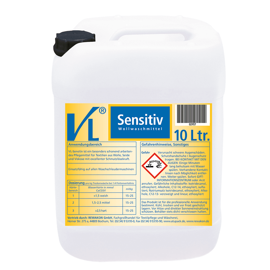 VL-Sensitiv, 10 Liter (plus 3 Daunenbälle gratis!) besonders schonend arbeitende
